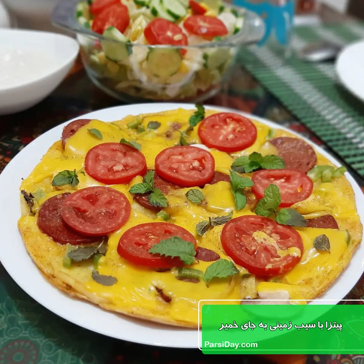 طرز تهیه پیتزا با سیب زمینی