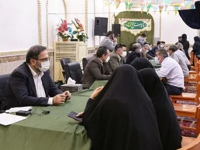 حضور رئیس کل دادگستری البرز در «مسجد جامع مهر شهر» و دیدار با 210 مراجعه کننده