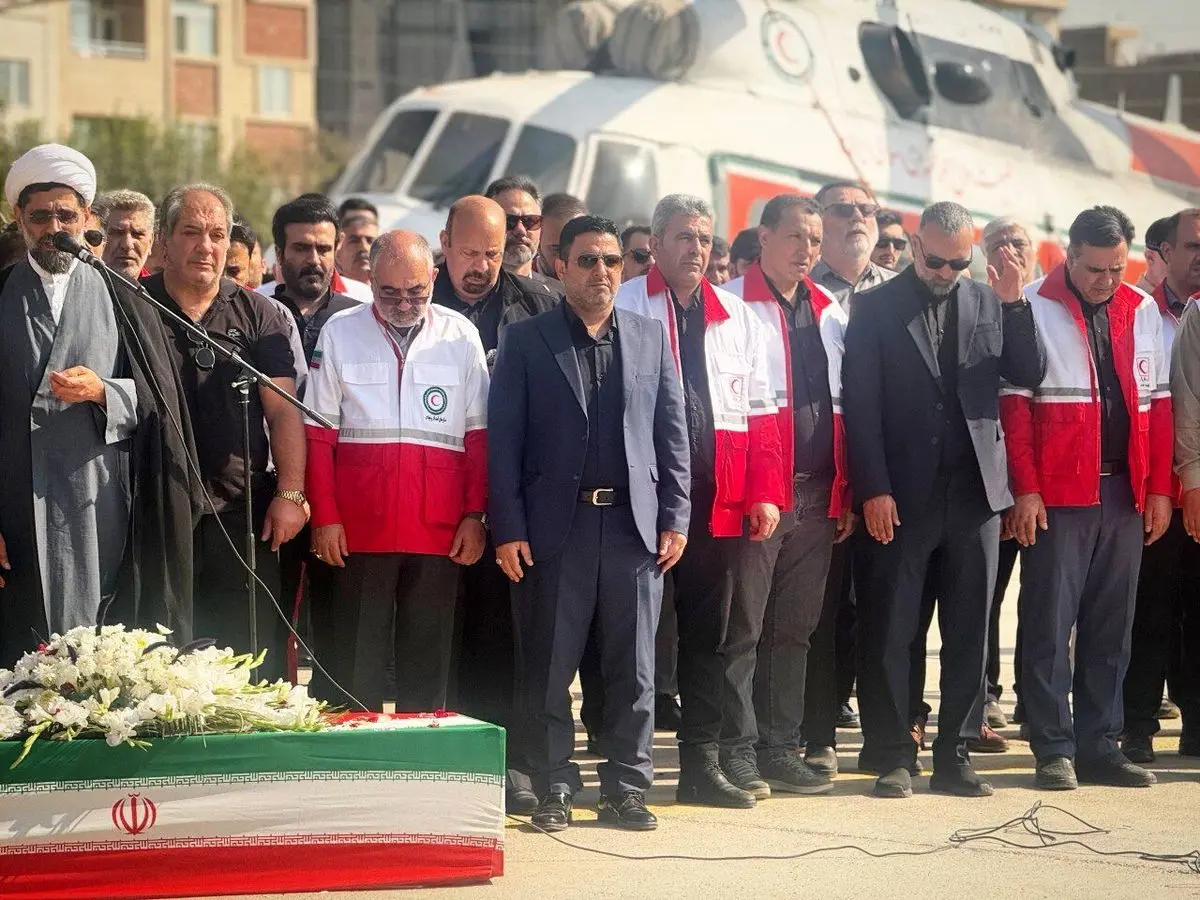 مراسم تشییع پیکر شهید کاپیتان «محسن مهراب‌زاده» برگزار شد