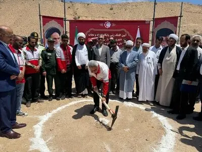 کلنگ احداث پایگاه خیرساز  امداد و نجات شهرستان خنج به زمین خورد