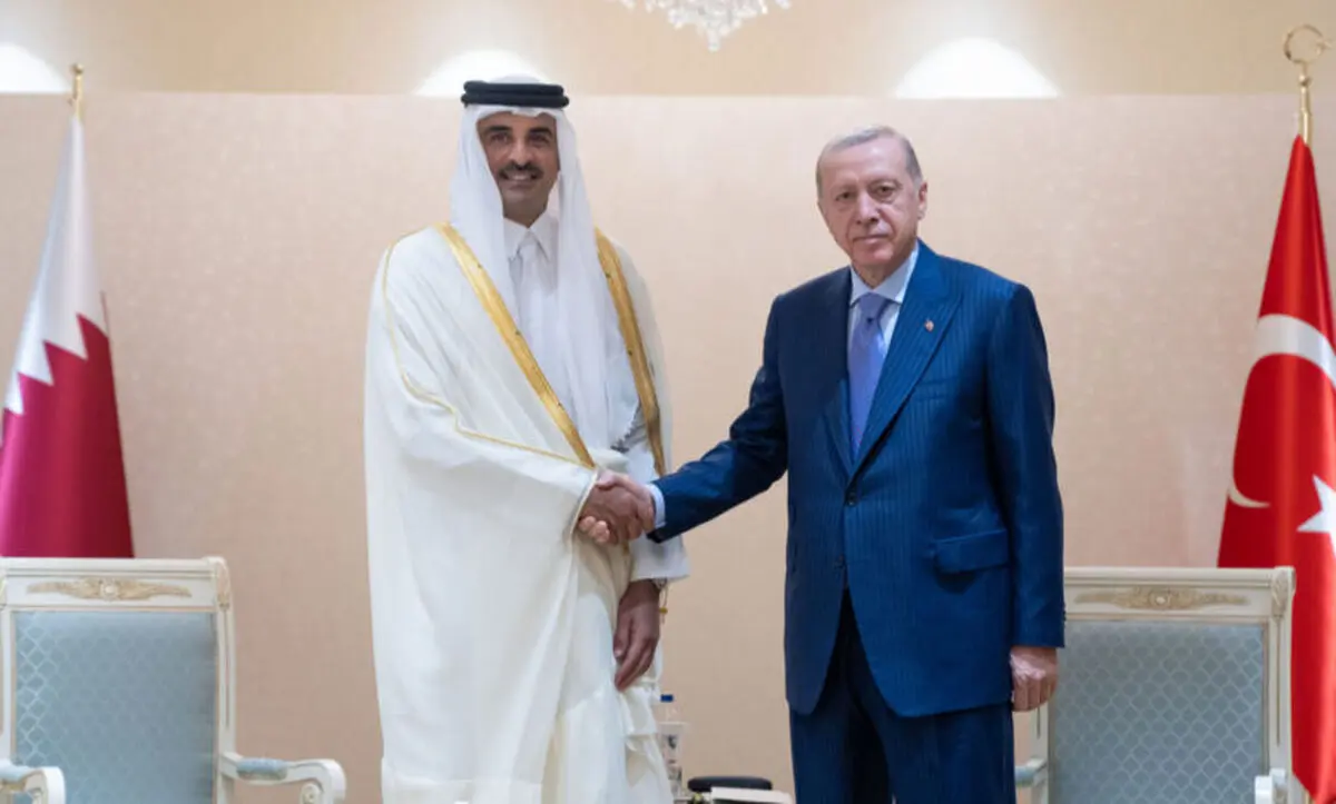 دیدار امیر قطر با اردوغان