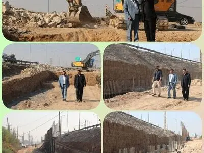 پیشرفت عملیات تعریض پل شهید دغاغله اهواز وارد مرحله اجرایی شد