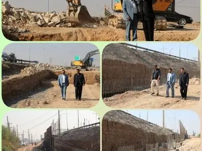 پیشرفت عملیات تعریض پل شهید دغاغله اهواز وارد مرحله اجرایی شد