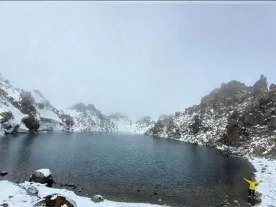 سبلان سفیدپوش شد