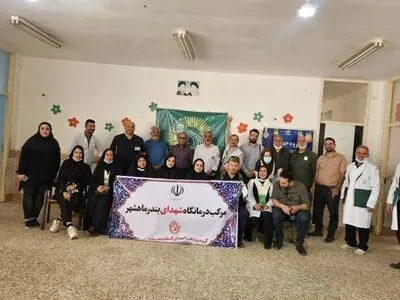 ارائه‌ی خدمات درمانی و دارویی رایگان در روستای کریم آباد هندیجان