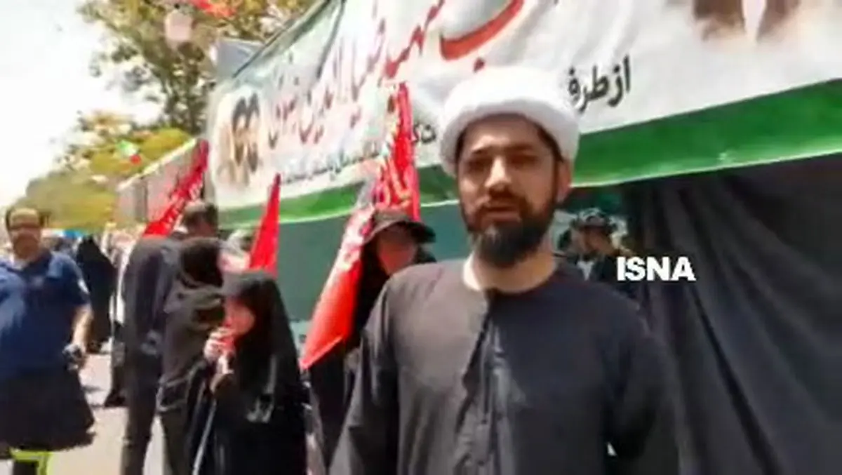 روحانی پاکستانی: ما فقط برای تشییع نیامده‌ایم برای بیعت با رهبر جدیدمان آمده‌ایم+ فیلم