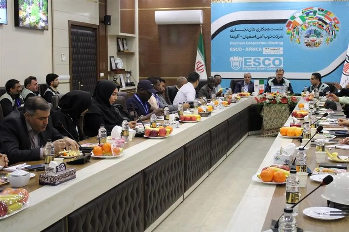 نشست همکاریهای تجاری ذوب آهن اصفهان و آفریقا