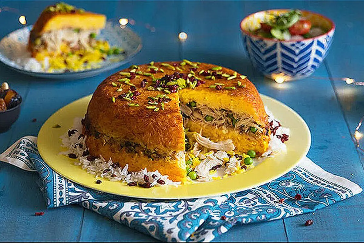 طرز تهیه ته‌چین مرغ و نکاتی برای وا نرفتن آن