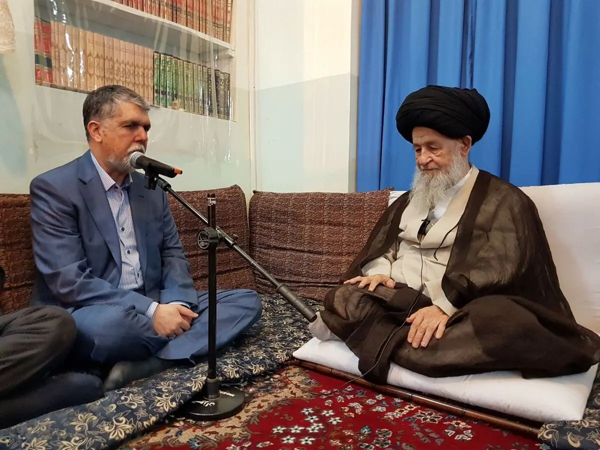 دیدار وزیر ارشاد با آیت‌الله علوی گرگانی 