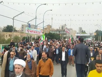راهپیمایی ۲۲ بهمن در شهرهای مختلف خوزستان برگزار شد 