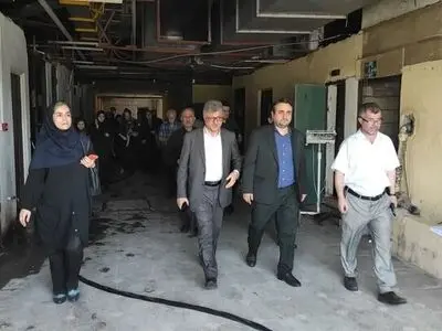 حضور میدانی معاون وزیر بهداشت در بیمارستان حادثه دیده قائم رشت