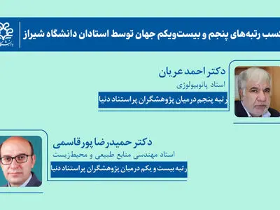 کسب رتبه‌های پنجم و بیست‌ویکم جهان توسط استادان دانشگاه شیراز