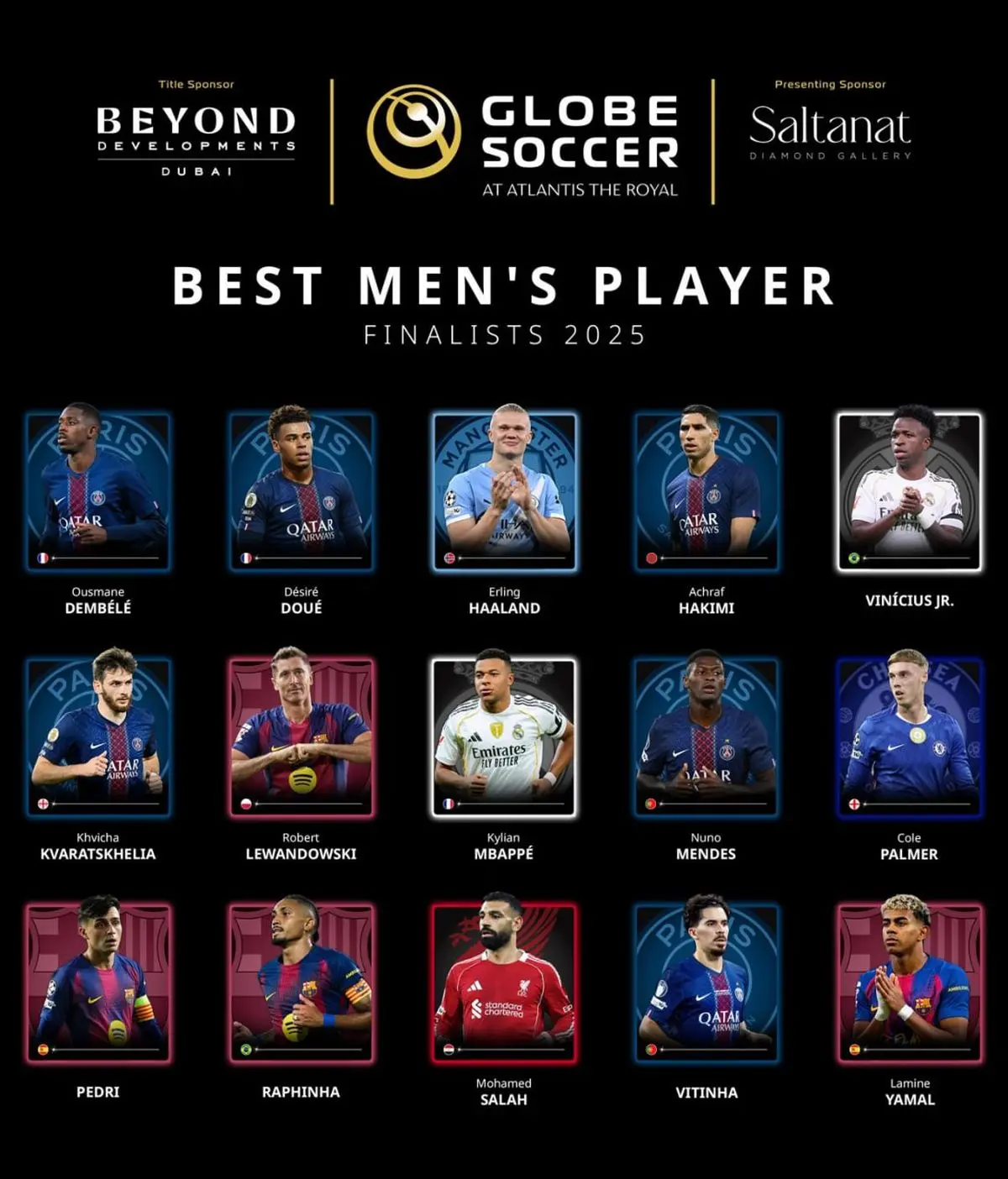 رسمی: نامزدهای نهایی جایزه گلوب ساکر 2025 معرفی شدند