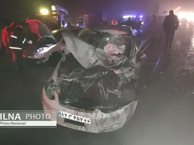 یک فوتی بر اثر تصادف دو دستگاه خودرو در جاده تاکستان به ابهر