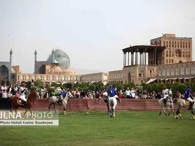 چوگان در میدان نقش جهان به مناسبت هفته فرهنگی اصفهان