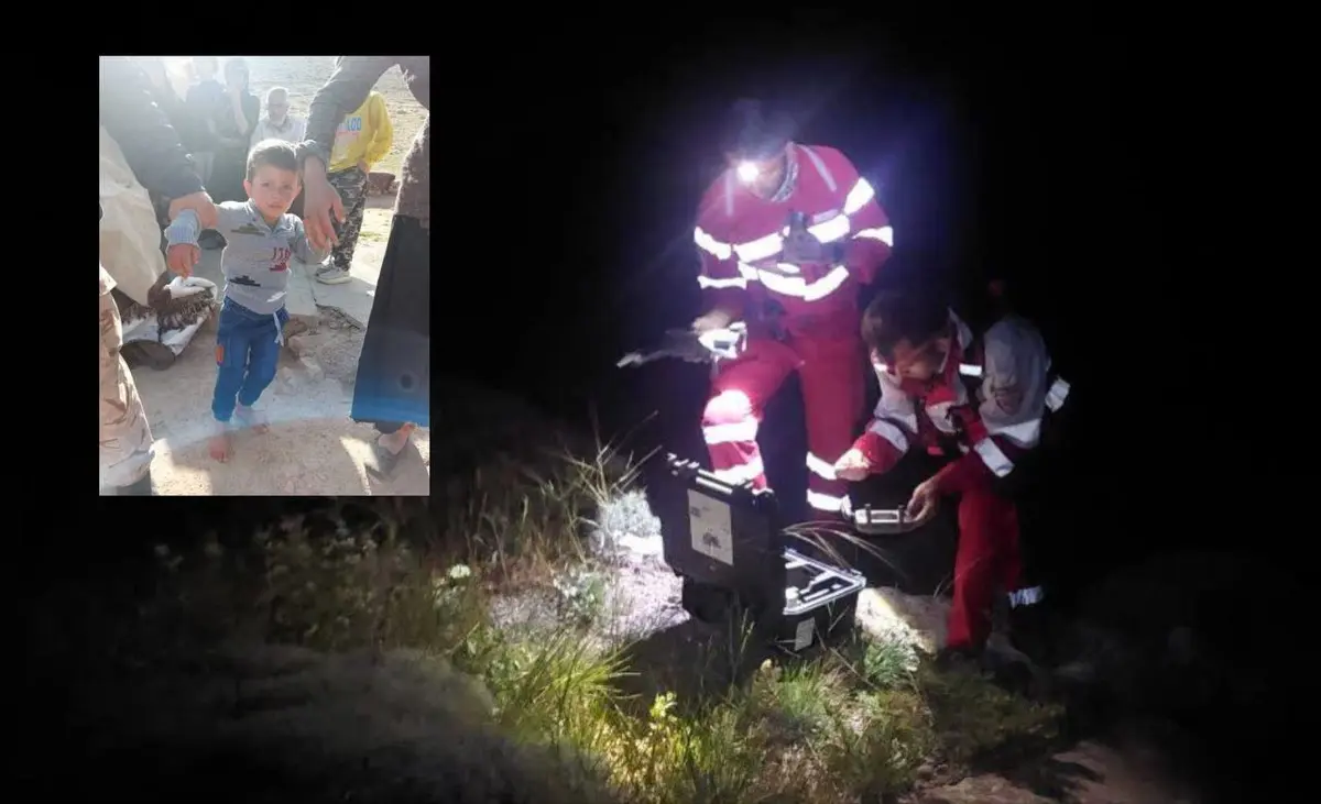 نجات کودک ۴ساله در بجنورد به‌ وسیله پهپاد امدادی