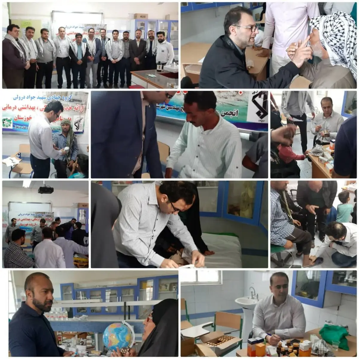 اعزام گروه پزشکی جهادی شهید بهمن درولی دزفول به مناطق سیل زده شوش