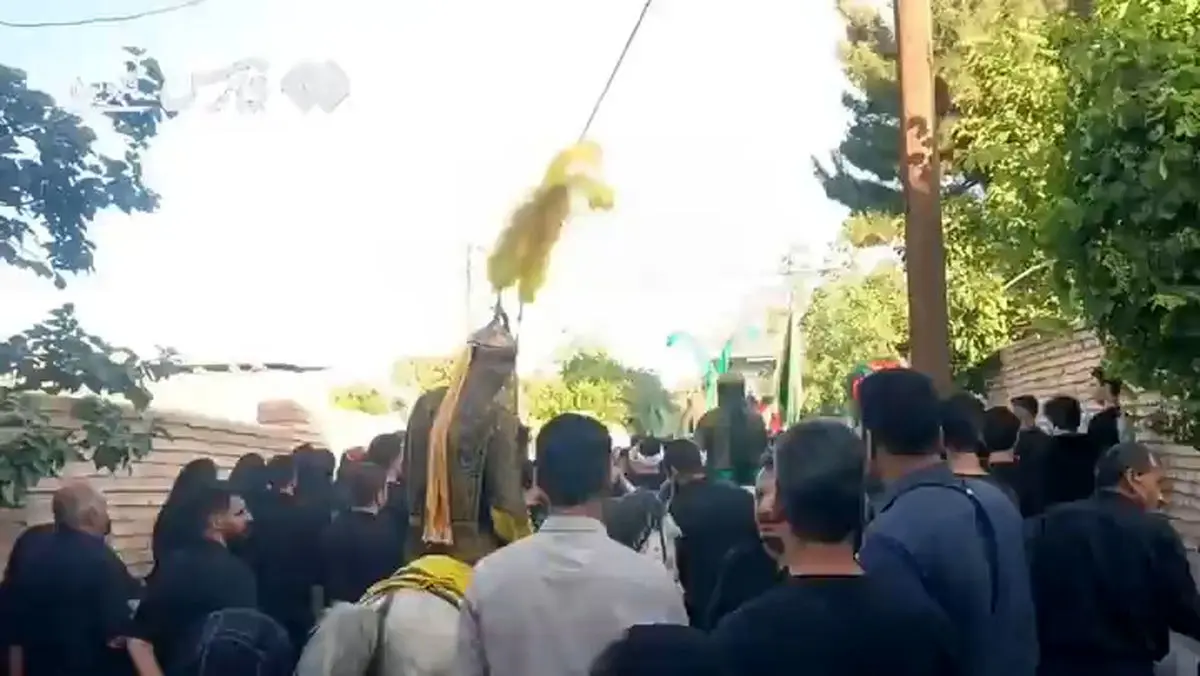 آیین عاشورایی «مافی» در زیاران قزوین برگزار شد + فیلم