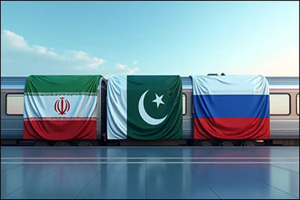 آغاز عبور قطار روسیه- پاکستان از کریدور ریلی ایران