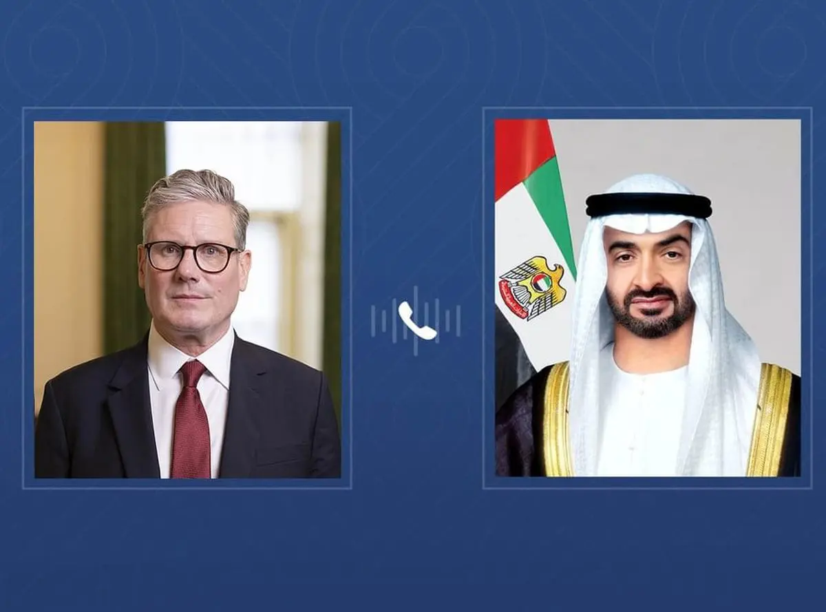 گفت‌وگوی رئیس امارات و نخست‌وزیر بریتانیا