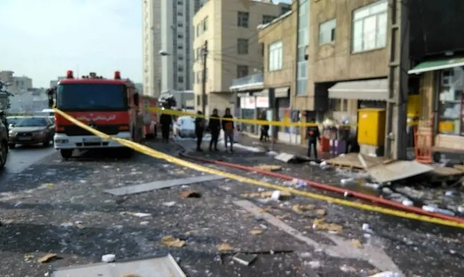 ۲ مصدوم بر اثر وقوع انفجار در یک رستوران در غرب تهران + فیلم