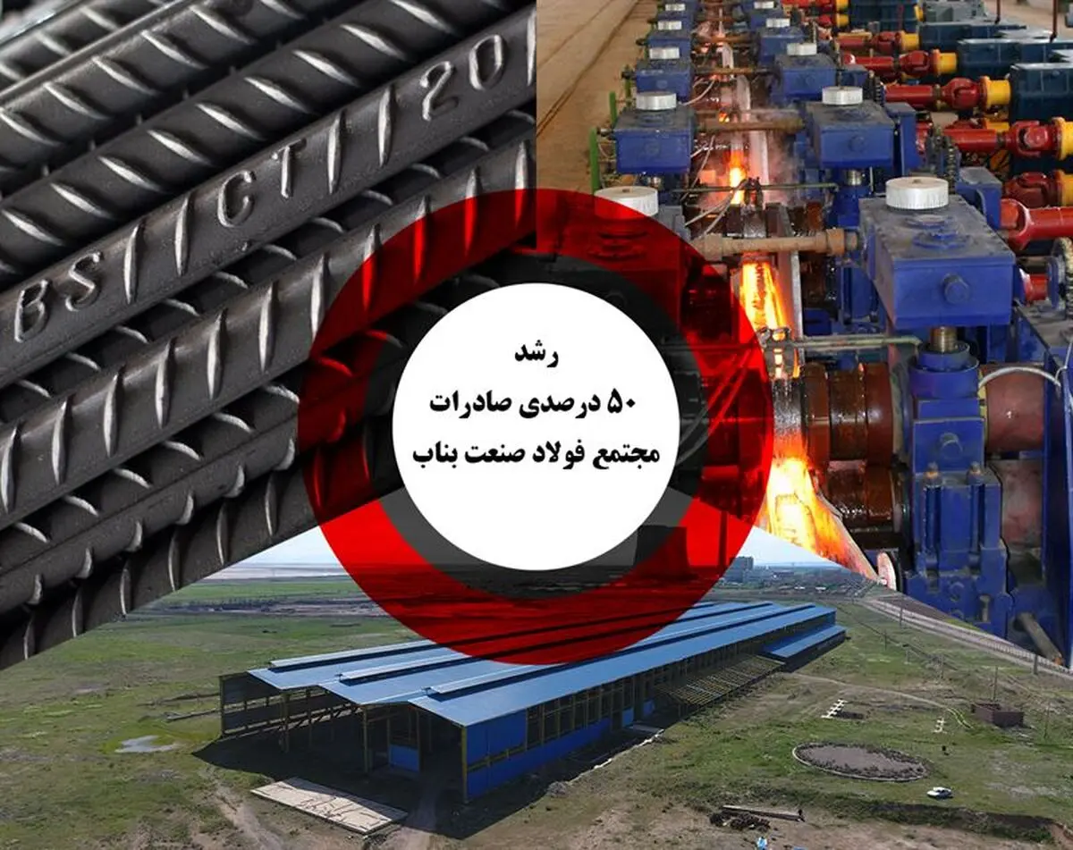 رشد ۵۰ درصدی صادرات مجتمع فولاد صنعت بناب