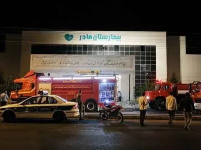 ۲کارگر در حریق بیمارستان مادر قم دچار دودگرفتگی شدند  