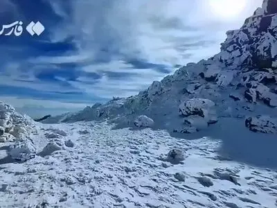 چهرۀ زمستانی قلۀ سبلان + فیلم