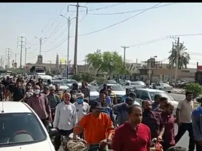 اعتراض کارگران شهرداری کوت عبدالله امروز هم ادامه داشت