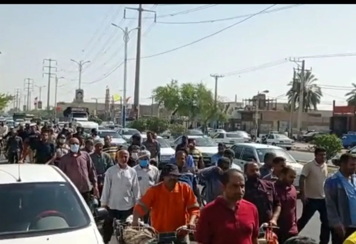 اعتراض کارگران شهرداری کوت عبدالله امروز هم ادامه داشت