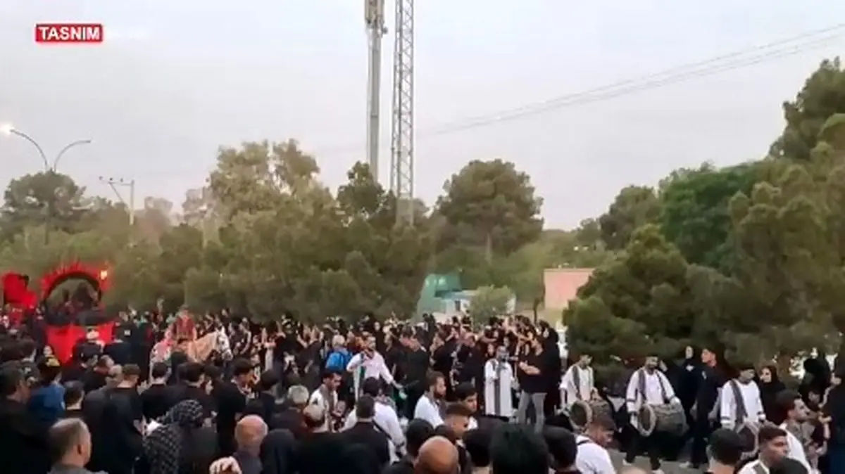 برپایی مراسم خیمهکوبی نوشآباد + فیلم
