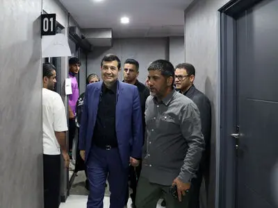 حضور وزیر ورزش و جوانان در فدراسیون کشتی