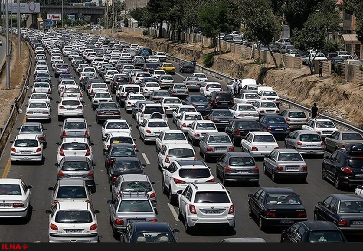 ترافیک سنگین در آزادراه تهران_کرج