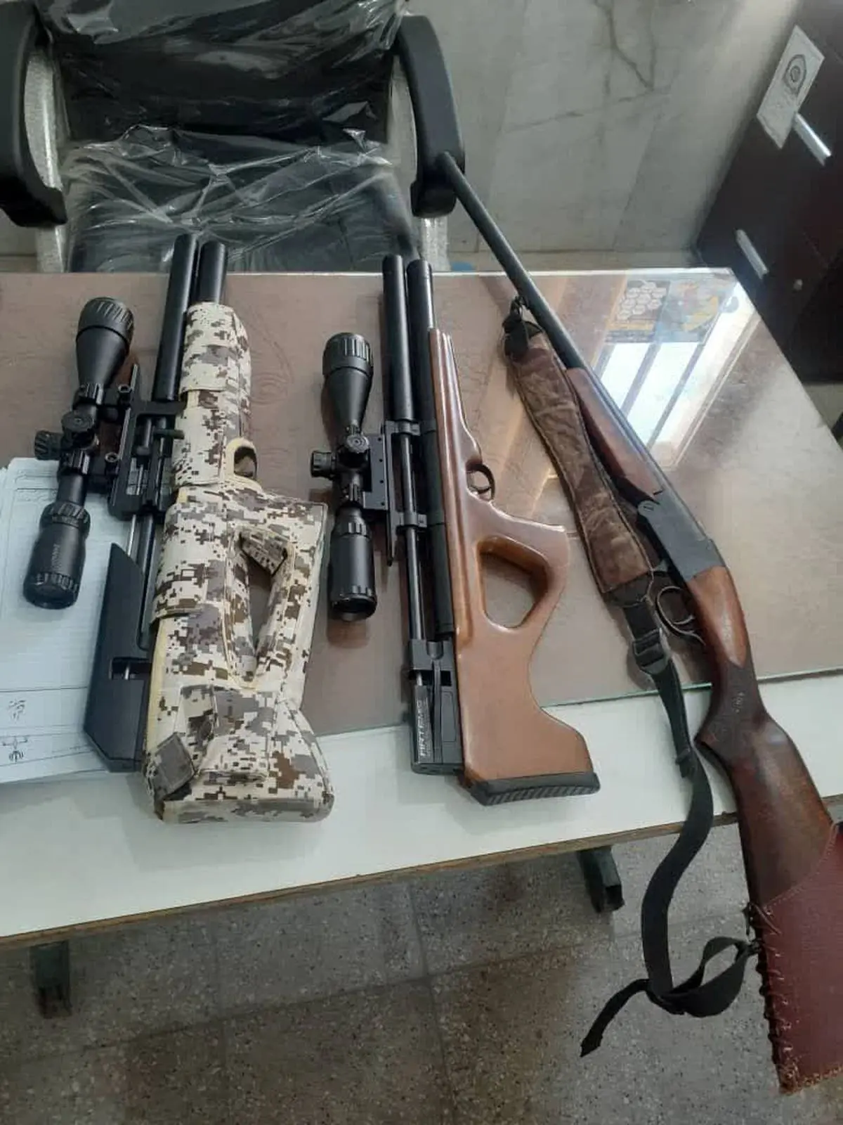 کشف ۵ قبضه سلاح و لاشه پرندگان در منطقه حفاظت‌شده ارژن و مله‌گاله