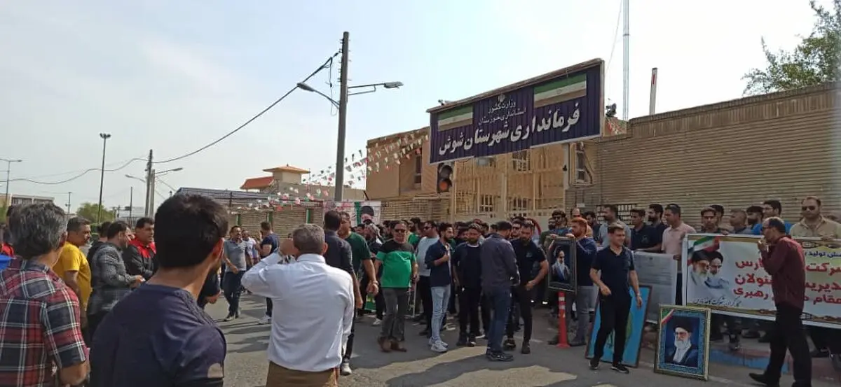 تجمع کارگران فصلی نیشکر «میان آب» برای بازگشت به‌کار و عقد قرارداد دائمی