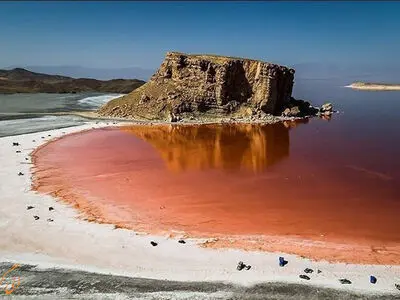 کاهش ۶۶ سانتی متری تراز آب دریاچه ارومیه