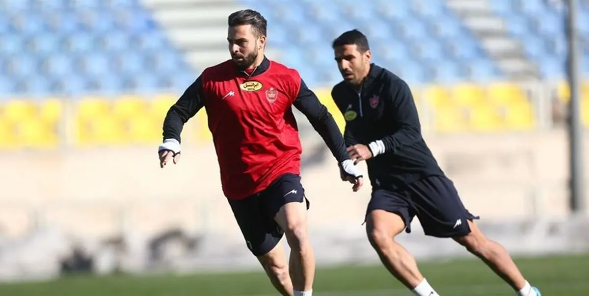 برگزاری تمرین چهارشنبه پرسپولیس در سالن و زمین چمن

