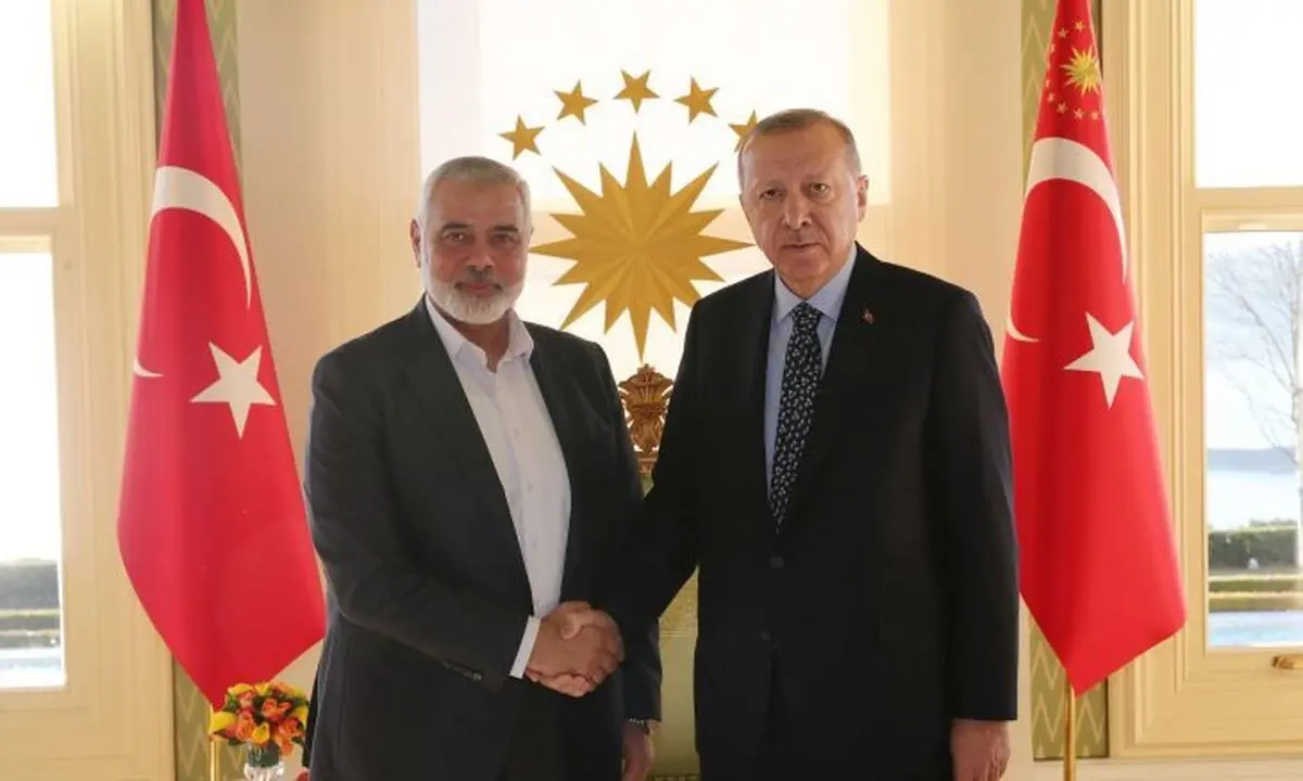 پیام تبریک هنیه به اردوغان