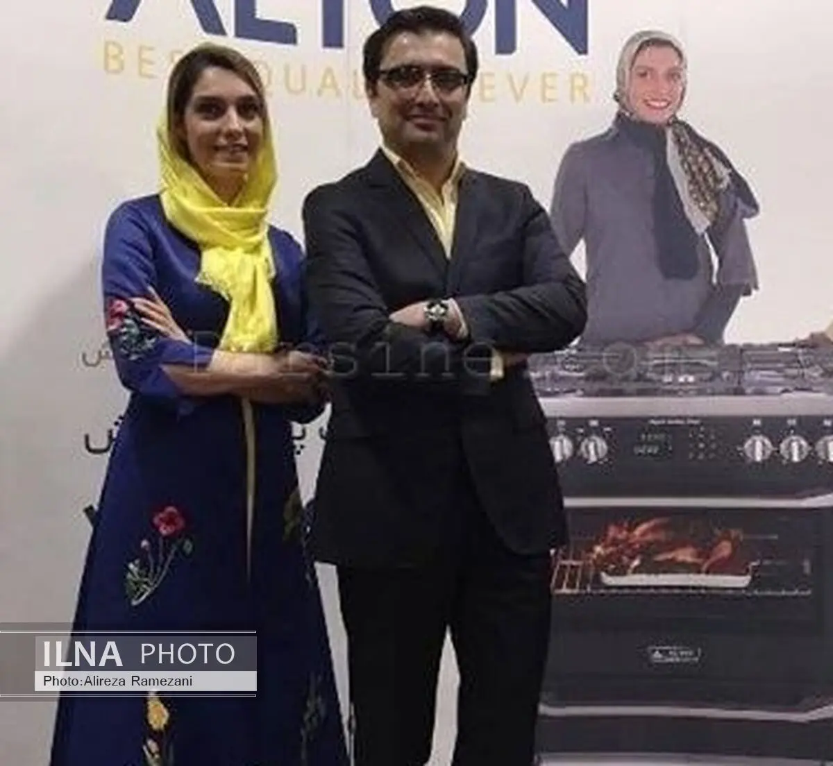 یک زوج هنری رسما مدل تبلیغاتی شدند/عکس