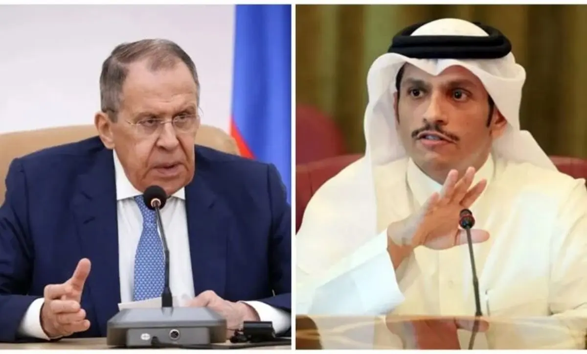 رایزنی تلفنی نخست‌وزیر قطر با وزیر امور خارجه روسیه
