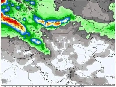 اعلام هشدار نارنجی با تشدید فعالیت سامانه بارشی در حوزه کشاورزی