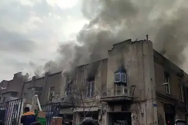 گراند هتل در آتش سوخت/ معاون میراث‌فرهنگی استان تهران: علت آتش‌سوزی و میزان خسارت هنوز مشخص نیست