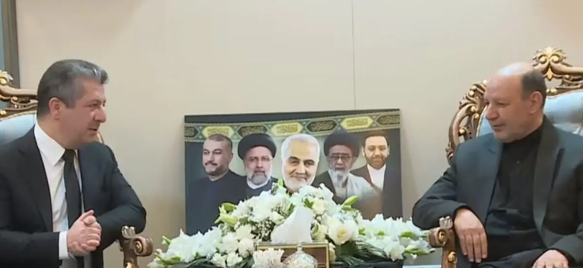 حضور نخست‌وزیر اقلیم کردستان عراق در مراسم یادبود رئیس‌جمهوری فقید ایران