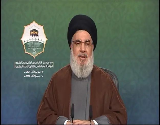 Hezbollah chief condemns terrorist attack on Shiraz holy shrine

