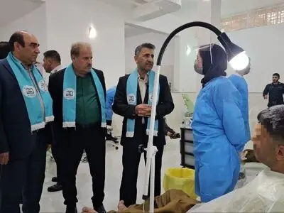 ارائه خدمات رایگان دندانپزشکی به مددجویان مجتمع کاردرمانی فارس