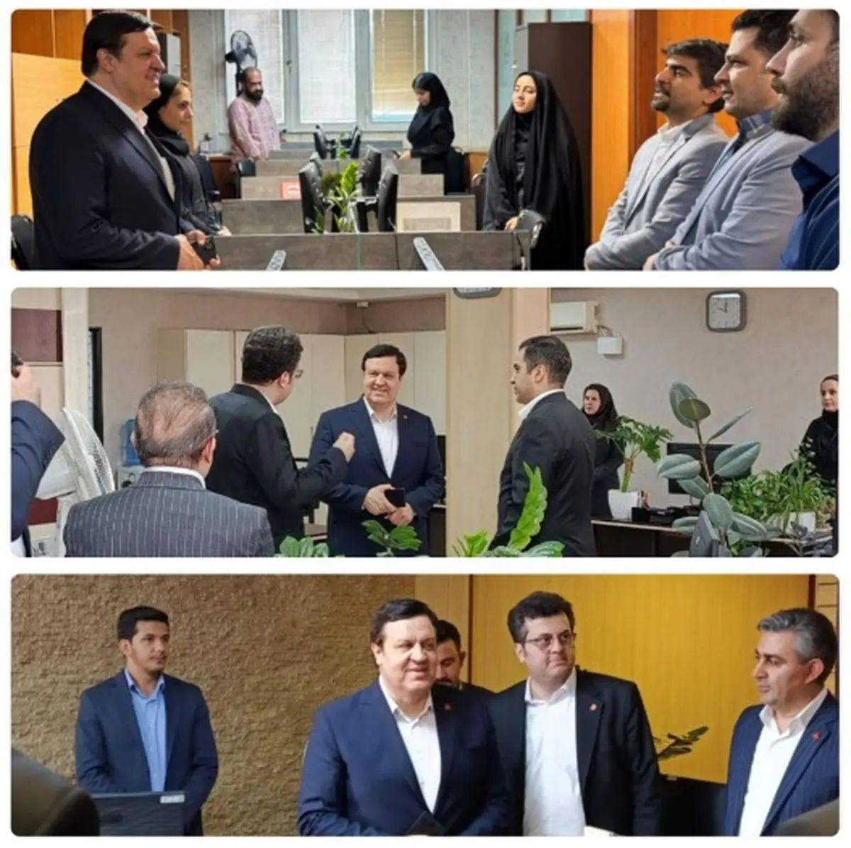 بازدید میدانی مدیرعامل بانک ملت از واحدهای پشتیبان و خدمات رسان و مرکز پاسخگویی به مشتریان