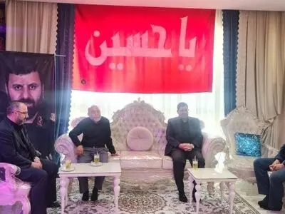 دیدار مخبر با خانواده فرمانده حفاظت رئیس جمهور شهید
