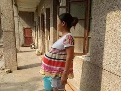 زن باردار عجیب در چین (+عکس) 