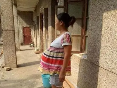 زن باردار عجیب در چین (+عکس) 