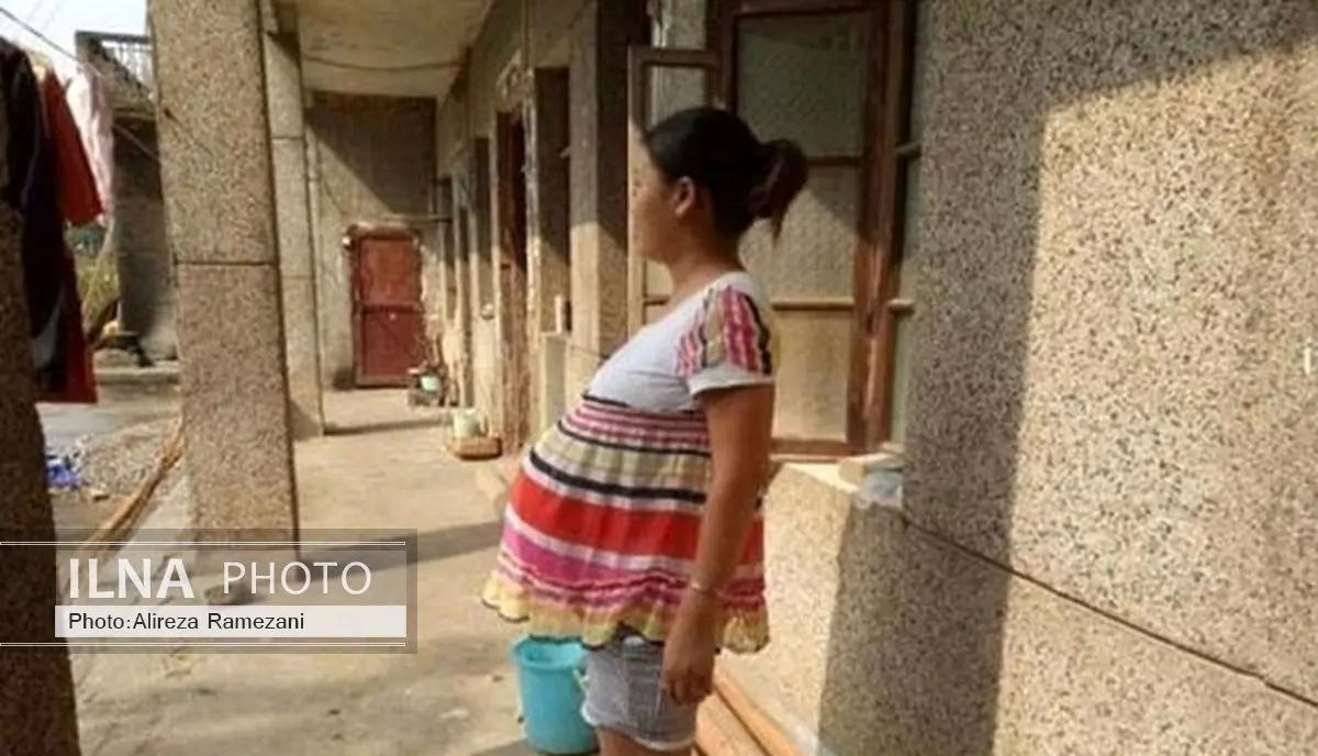 زن باردار عجیب در چین (+عکس) 